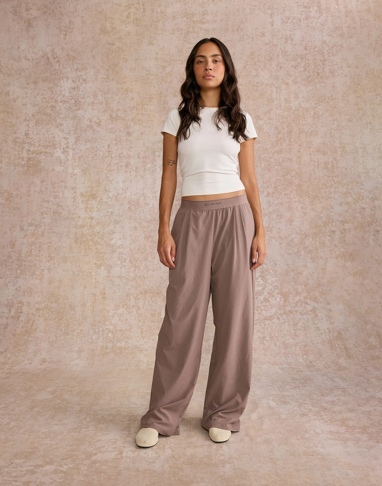 Wide Leg Pant in Pebble sold by Gym+Coffee product image thumbnail 3