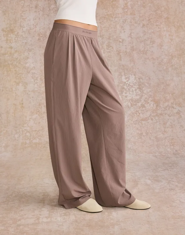 Wide Leg Pant in Pebble made by Gym+Coffee