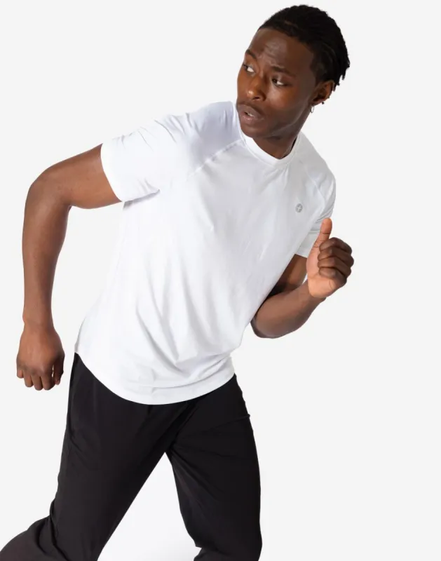 Relentless Tee in White sold by Gym+Coffee