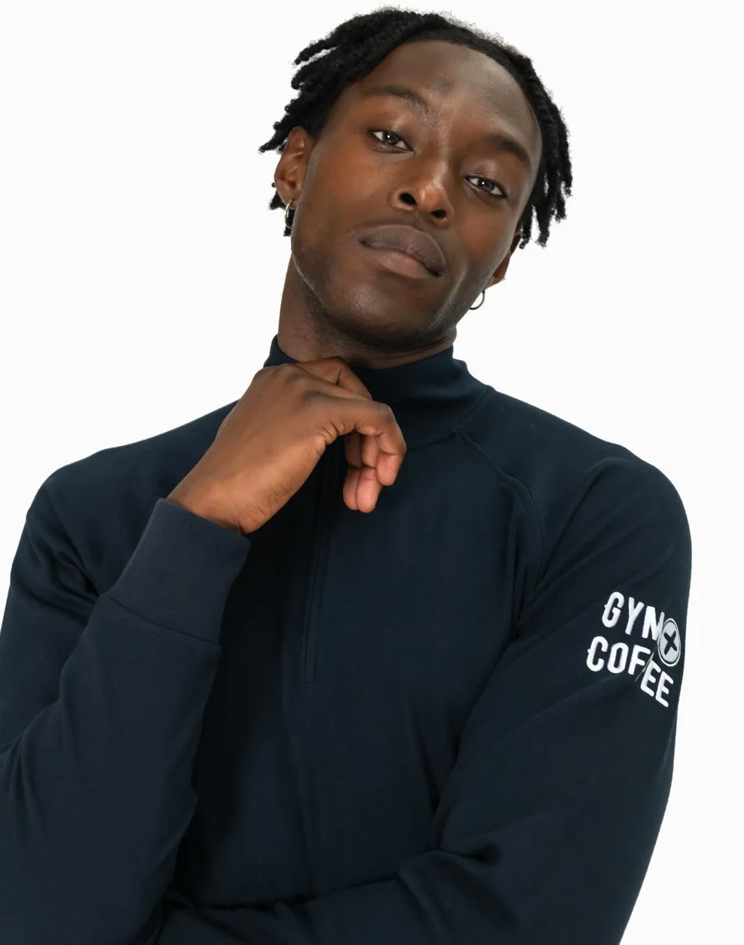 Chill Half Zip in Obsidian sold by Gym+Coffee product image thumbnail 4