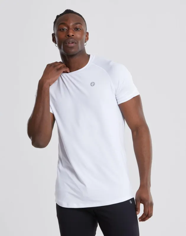 Surge Tee in White made by Gym+Coffee