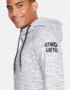 Mens Grey Fleck Hoodie sold by Gym+Coffee