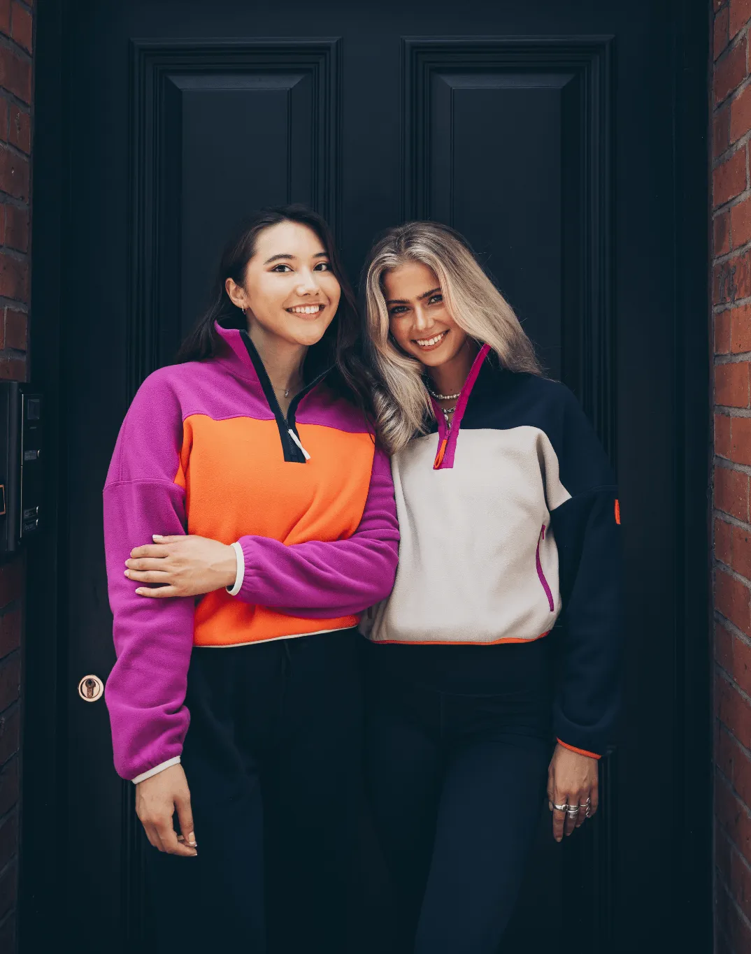 Half Zip Crop Polar Fleece in Very Berry sold by Gym+Coffee product image thumbnail 3