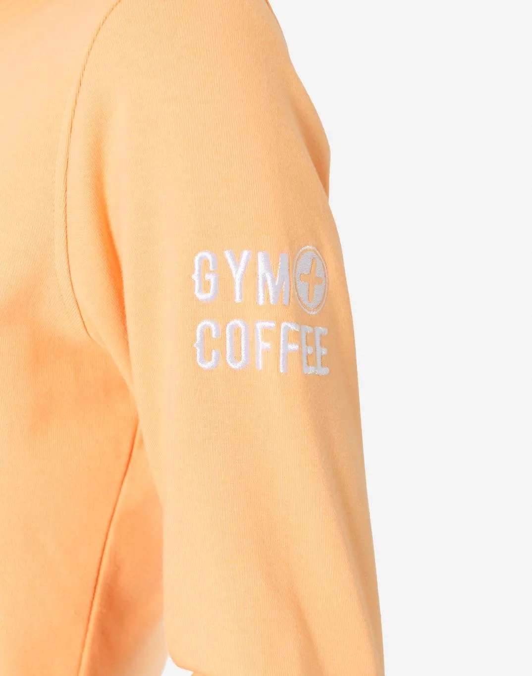 Chill Zip Crop Hoodie in Soft Peach sold by Gym+Coffee product image thumbnail 4