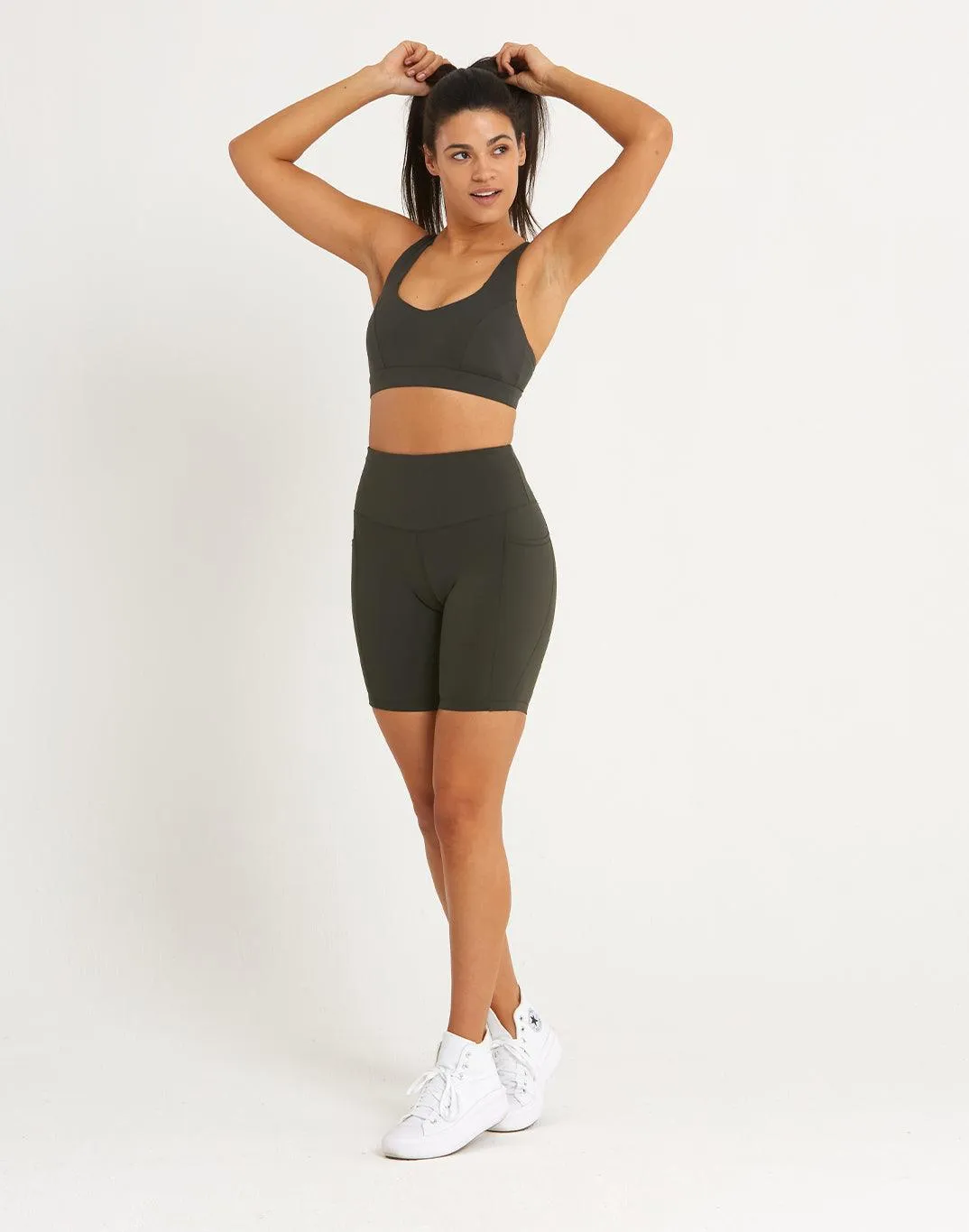 All-In Bra in Khaki sold by Gym+Coffee product image thumbnail 4