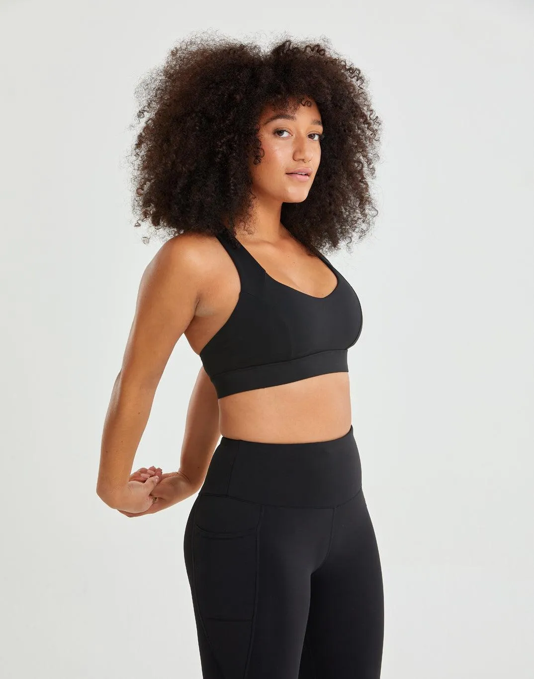 All-In Bra in Black sold by Gym+Coffee