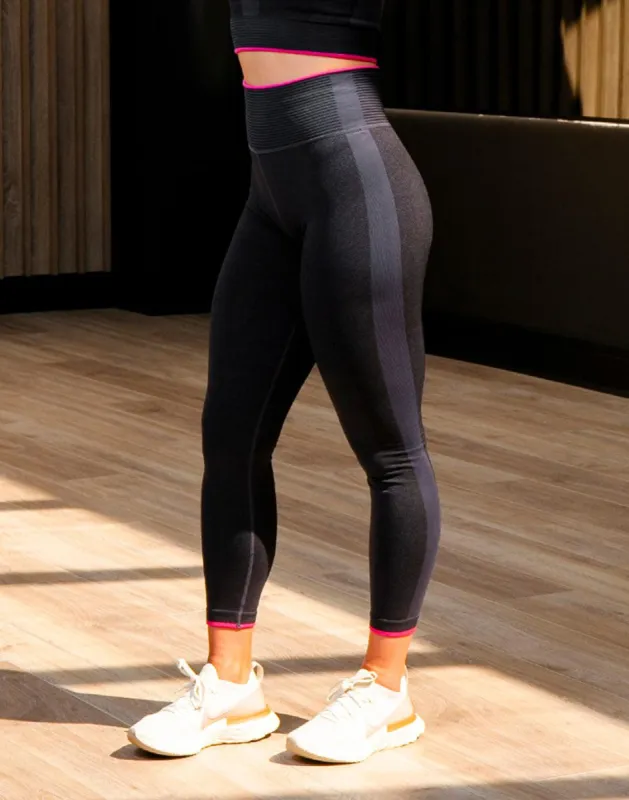 Kin Seamless Legging in Charcoal sold by Gym+Coffee