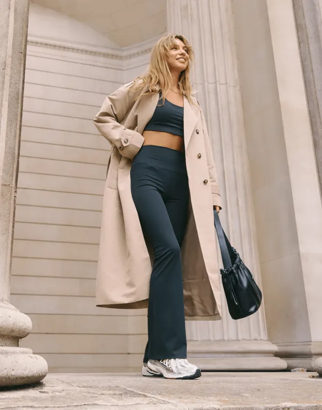 Aurora Flare Legging in Black made by Gym+Coffee