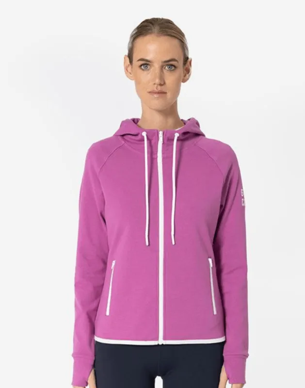 Chill Zip Hoodie in Crisp Pink sold by Gym+Coffee