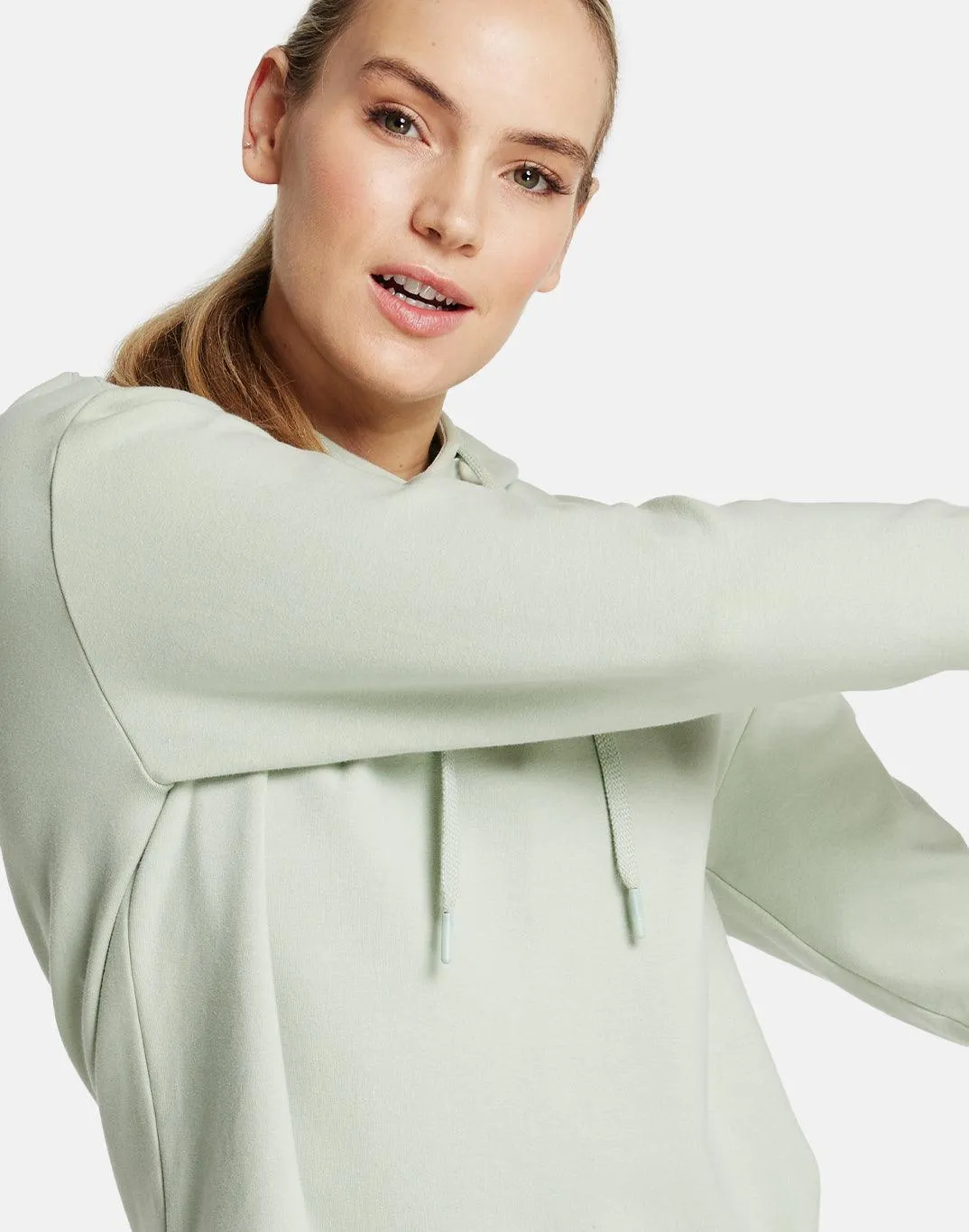 Longline Pullover Hoodie in Light Slate sold by Gym+Coffee product image thumbnail 3