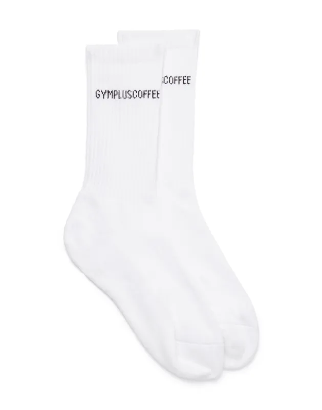 Full Length Everyday Sock in White sold by Gym+Coffee