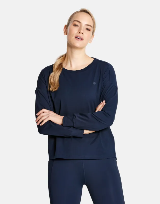 Dolman Long Sleeve in Obsidian sold by Gym+Coffee