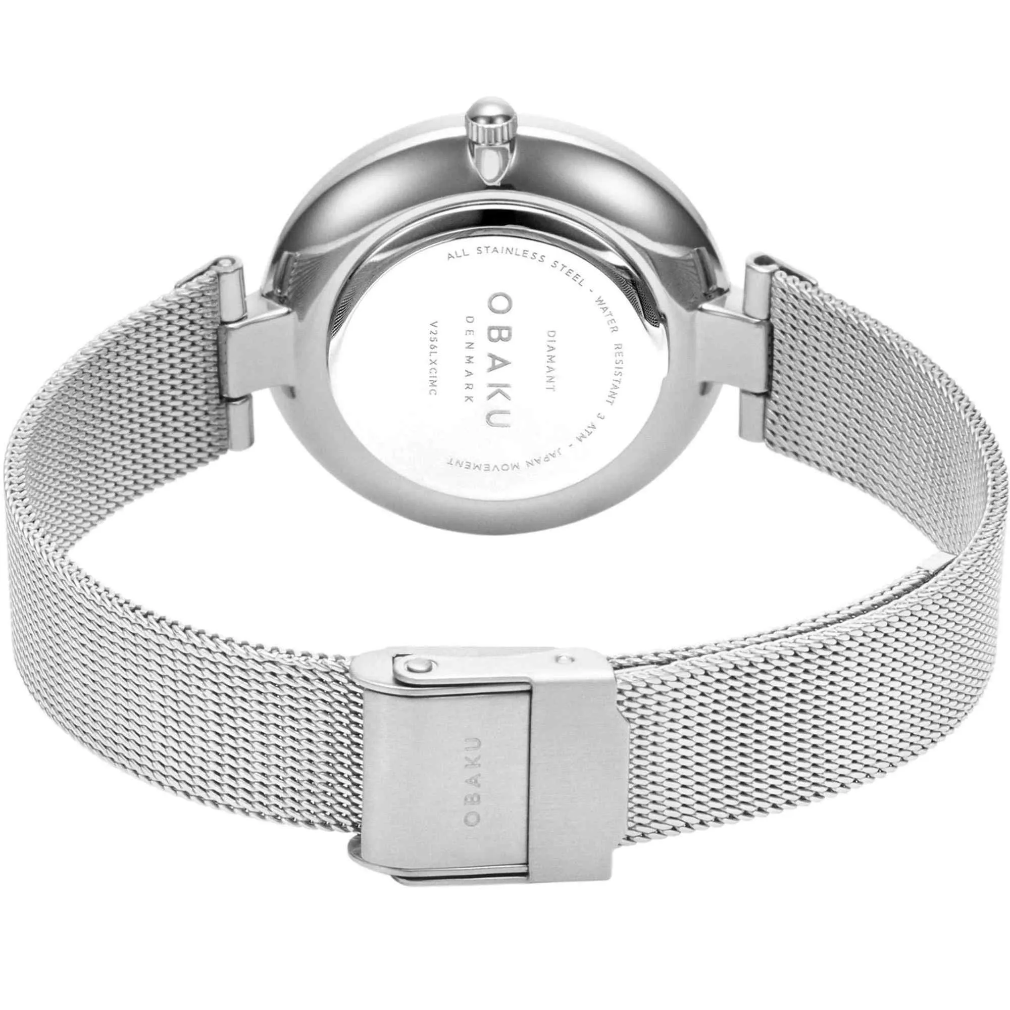 Obaku V256LXCIMC Women's Diamant-Steel Wristwatch sold by H.S. Johnson product image thumbnail 5