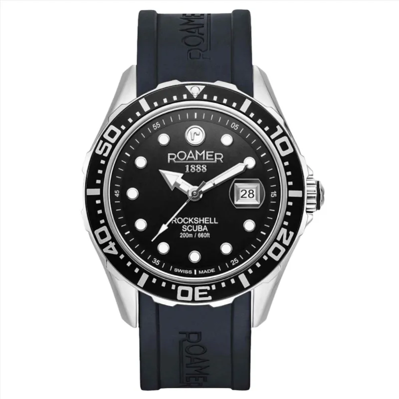 Roamer 867833 41 85 02 Men's Rockshell Mark III Scuba Silicone Watch sold by H.S. Johnson