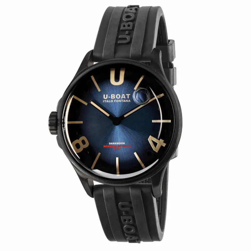 U-Boat 9020/B Darkmoon 40mm Blue PVD Soleil Wristwatch sold by H.S. Johnson