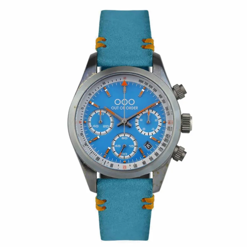 Out Of Order 001-23.AZ.AZ Men's Sporty Cronografo Azure Wristwatch sold by H.S. Johnson