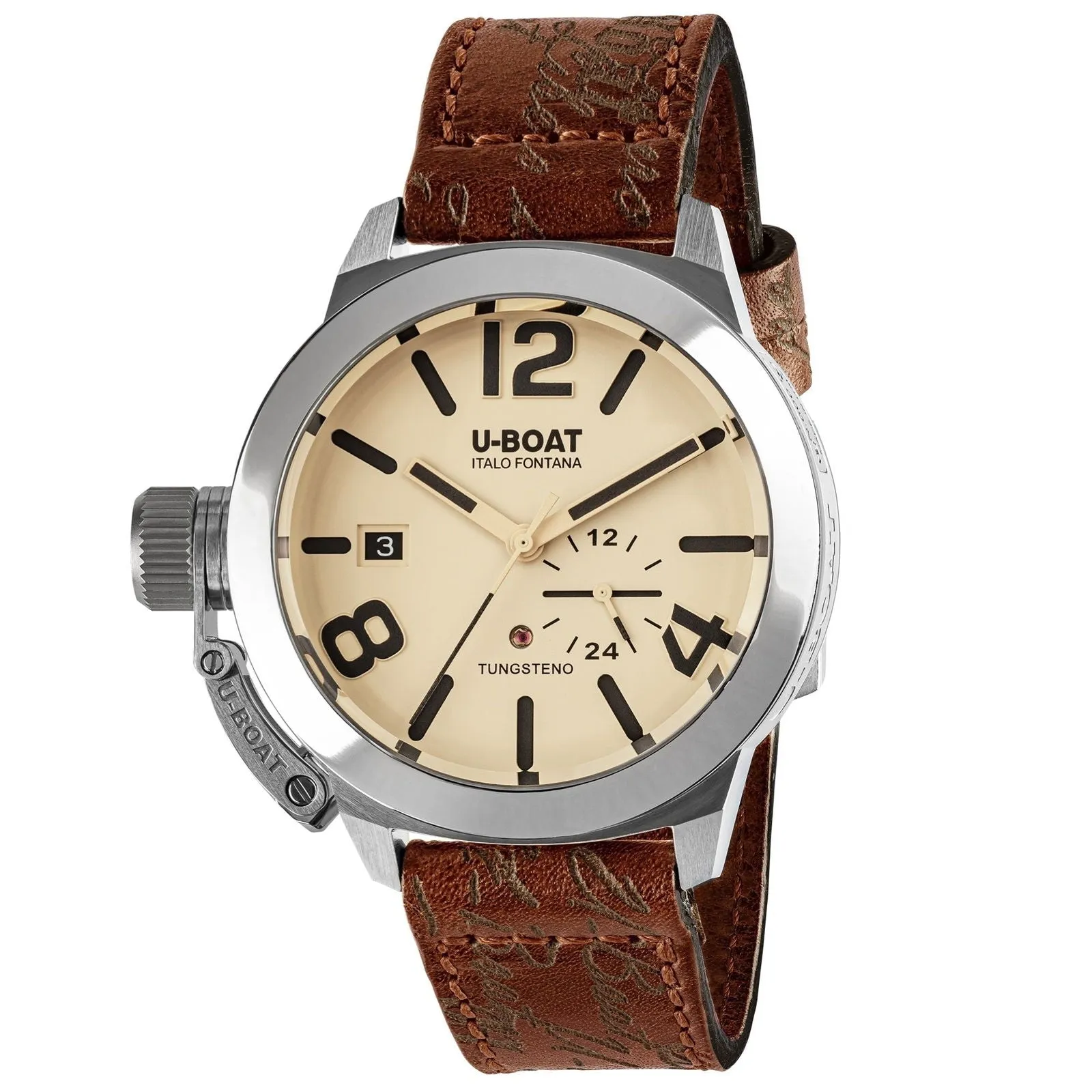 U-Boat 8892 Classico 42 Tungsten Brown Strap Watch sold by H.S. Johnson
