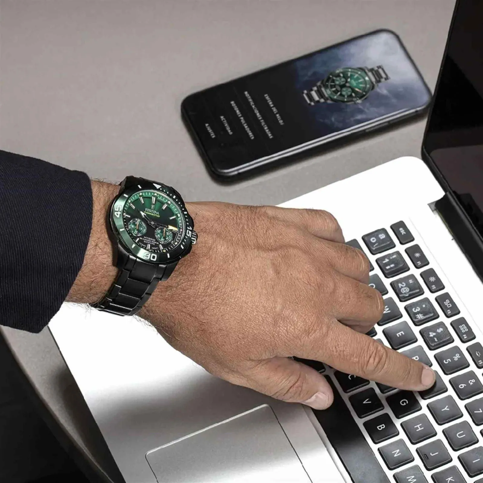 Festina F20646/1 Connected Chrono Bike Green Watch sold by H.S. Johnson product image thumbnail 3