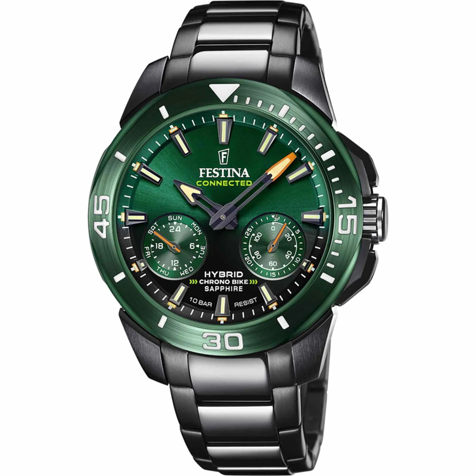 Festina F20646/1 Connected Chrono Bike Green Watch sold by H.S. Johnson