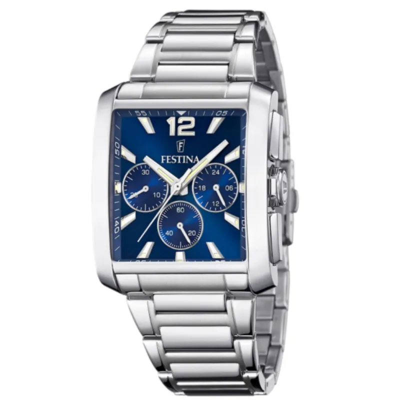 Festina F20635/2 Men's Chronograph Silver Tone Bracelet Wristwatch sold by H.S. Johnson