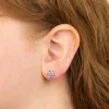 Elements Gold GE803M Tanzanite Flower Earrings With Diamond sold by H.S. Johnson