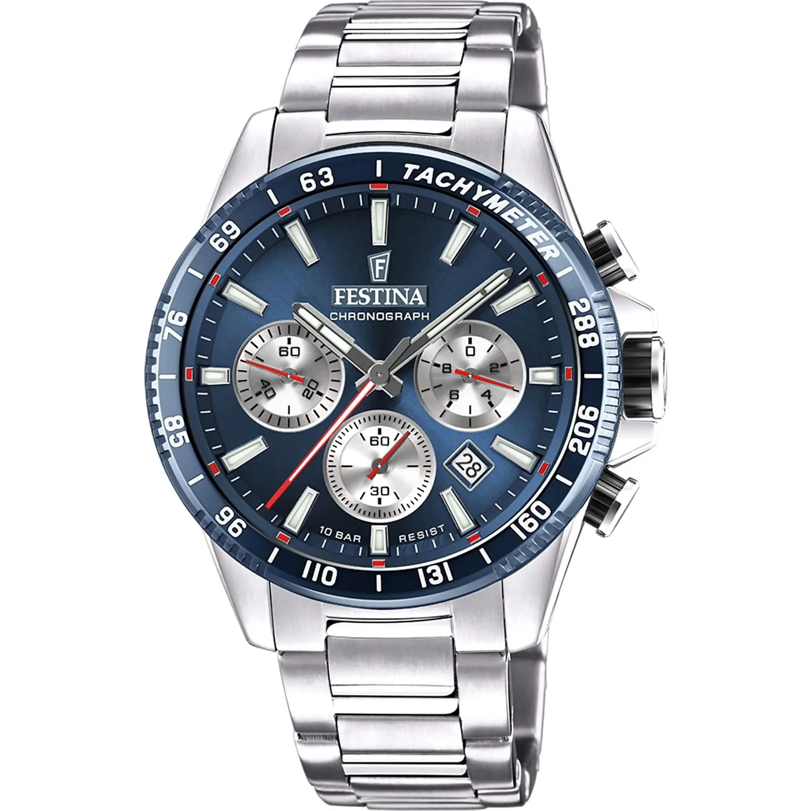 Festina F20560/2 Men's Blue Dial Stainless Steel Bracelet Watch sold by H.S. Johnson