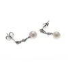 Elements Gold GE807W Freshwater Pearl and Diamond Drop Earrings sold by H.S. Johnson
