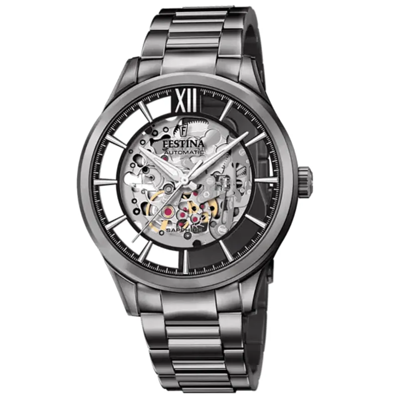 Festina F20632/1 Men's Grey Dial With Steel Bracelet Wristwatch sold by H.S. Johnson