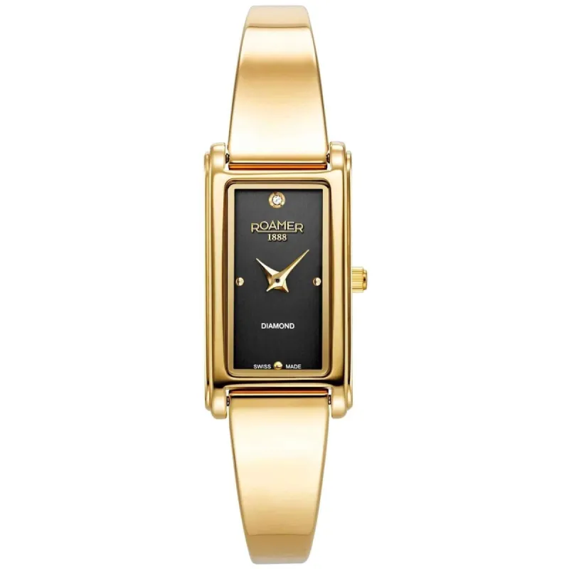 Roamer 866845 48 55 20 Elegance Diamond Gold Tone Wristwatch sold by H.S. Johnson