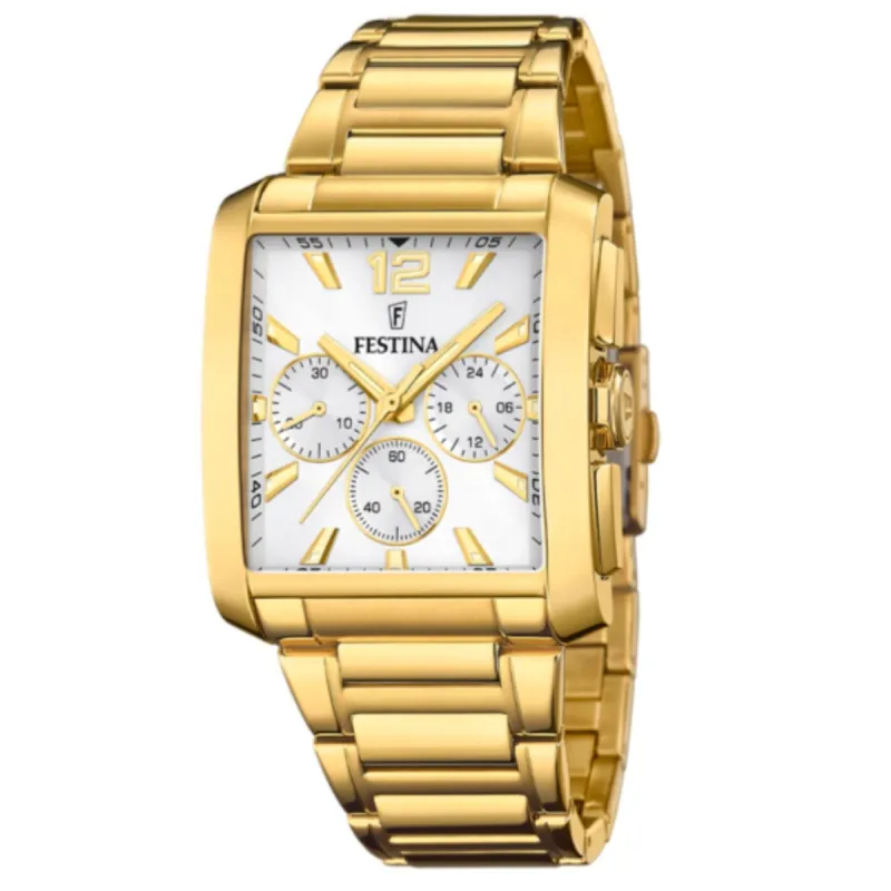 Festina F20638/1 Men's Chronograph Gold Tone Bracelet Wristwatch sold by H.S. Johnson