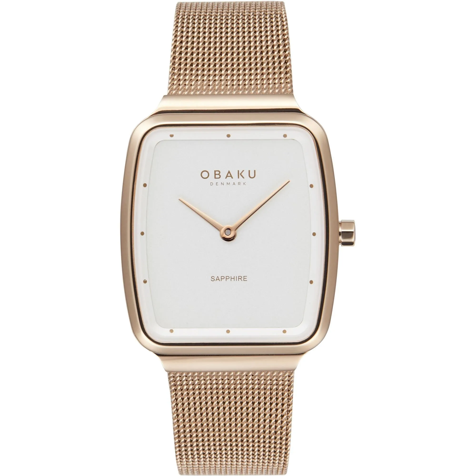 Obaku V267LXVIMV Women's Tern Lille-Rose Steel Mesh Wristwatch sold by H.S. Johnson
