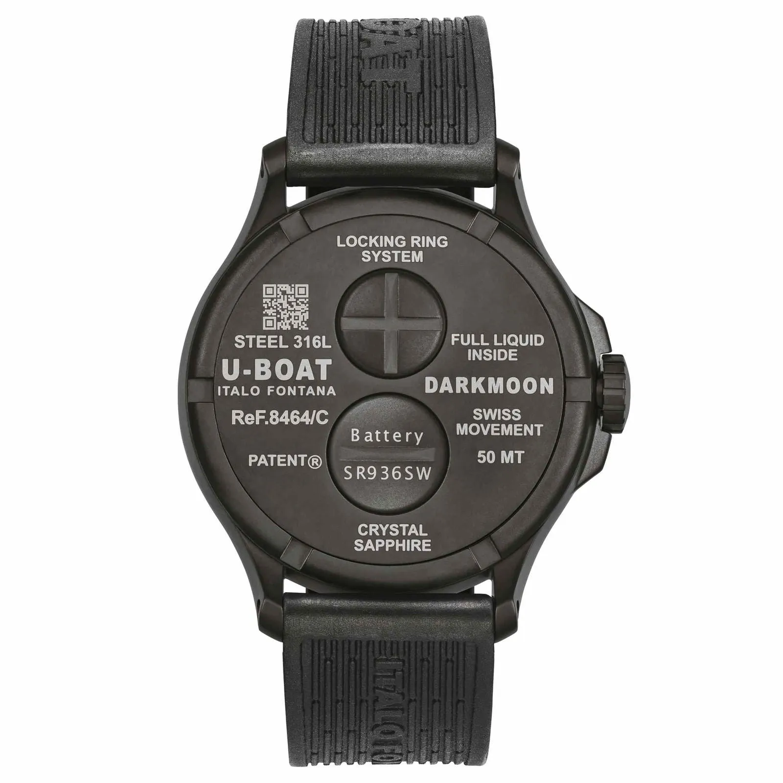 U-Boat 8464/C Darkmoon 44mm Steel Wristwatch sold by H.S. Johnson product image thumbnail 2