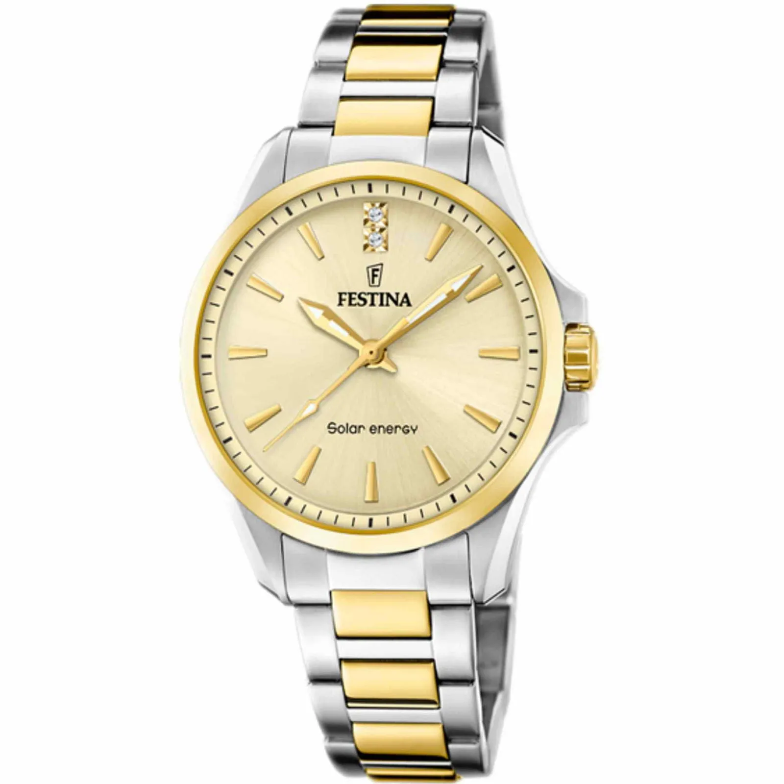 Festina F20655/3 Women's Two Tone Solar Watch sold by H.S. Johnson