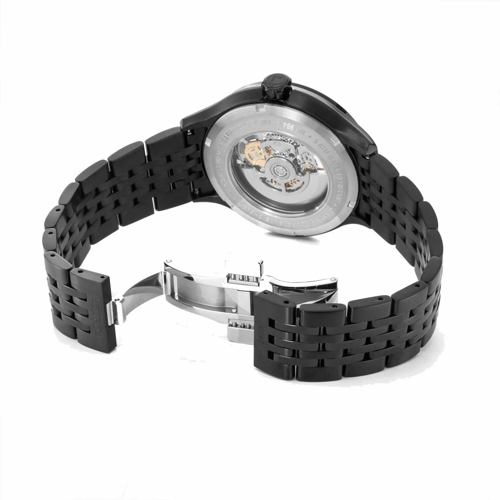 Roamer 101984 45 85 10 Competence Skeleton IV Automatic Wristwatch sold by H.S. Johnson product image thumbnail 2