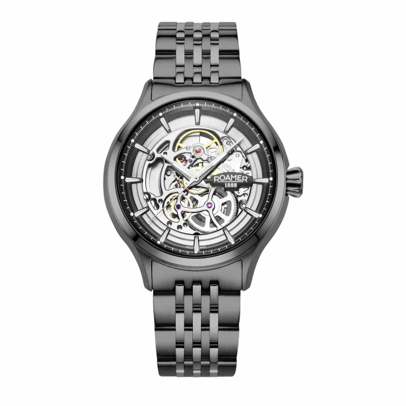Roamer 101984 45 85 10 Competence Skeleton IV Automatic Wristwatch made by H.S. Johnson