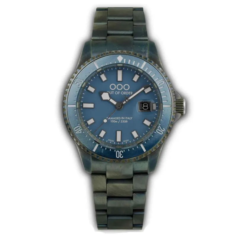 Out Of Order 001-27.BL.BI Blu Mediterraneo Casanova Ultra Distressed Watch sold by H.S. Johnson