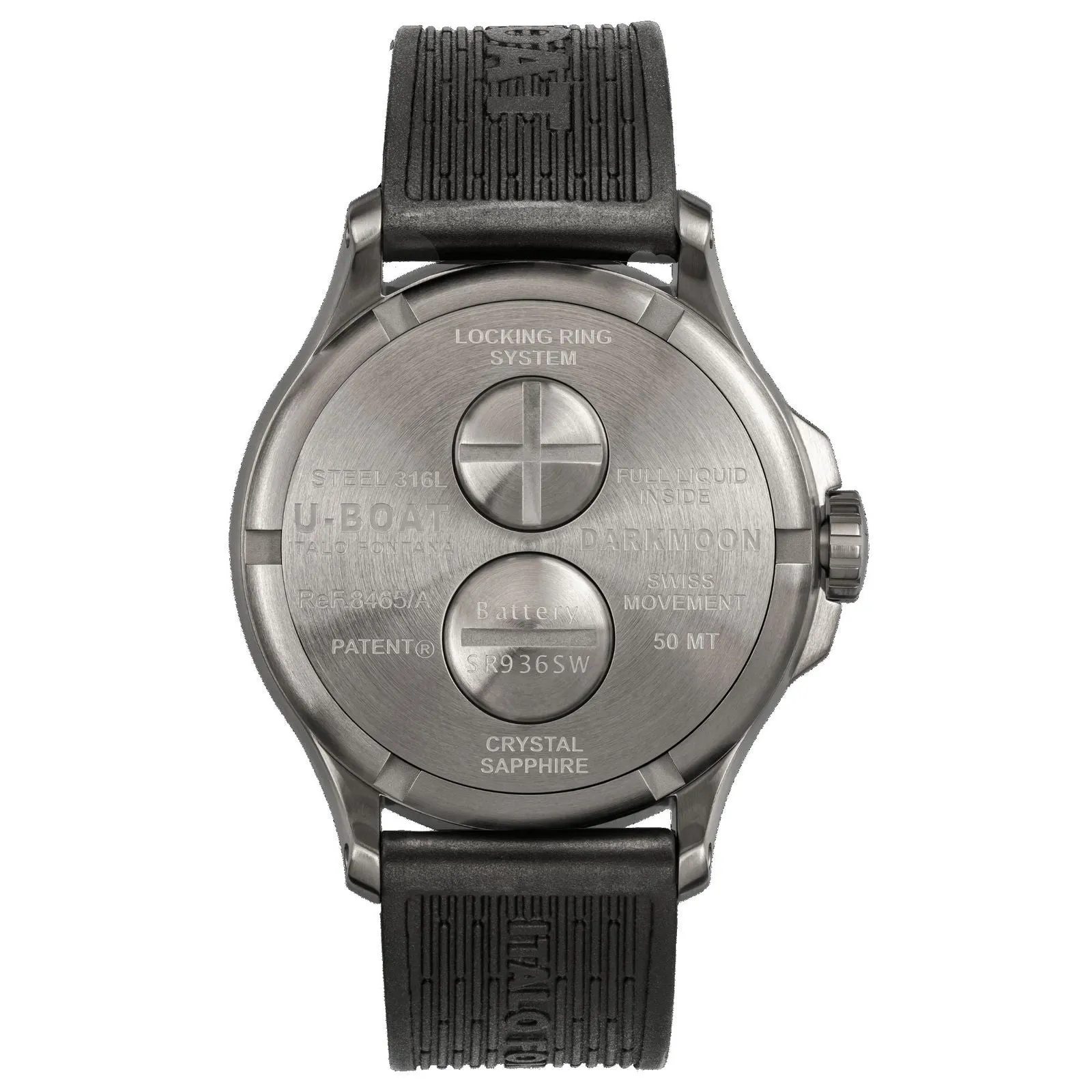 U-Boat 8465/B Darkmoon 44mm Red Glass Steel Watch sold by H.S. Johnson product image thumbnail 2