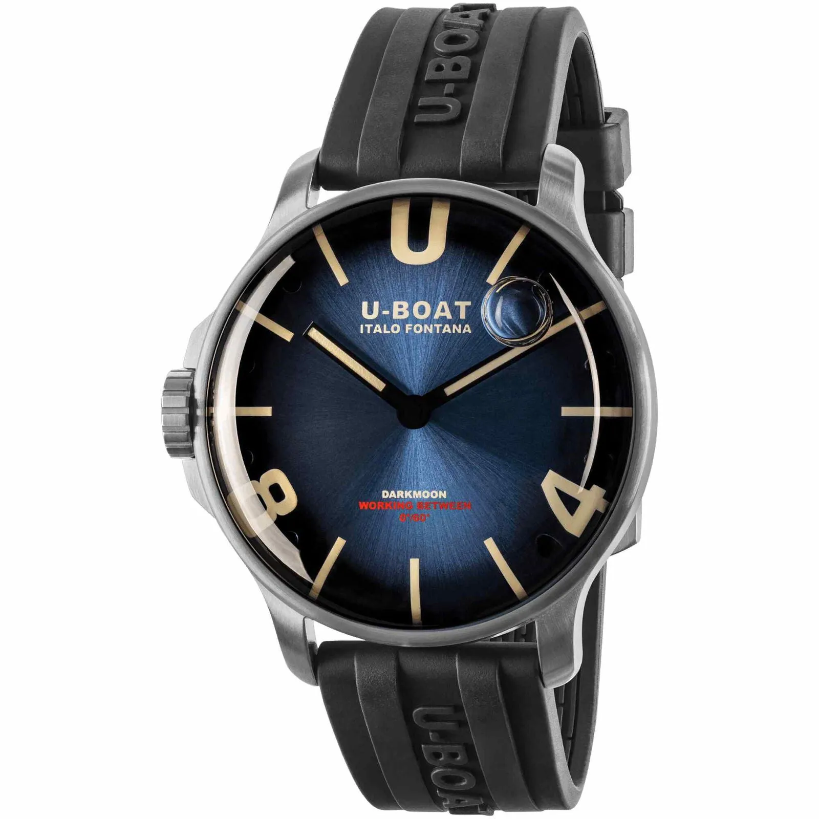 U-Boat 8704/D Darkmoon 44mm Blue SS Soleil Wristwatch sold by H.S. Johnson
