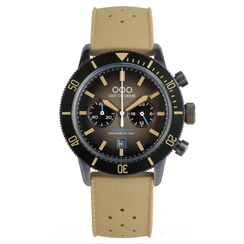Out Of Order 001-28.GR Sand Pilot Chronograph Watch made by H.S. Johnson