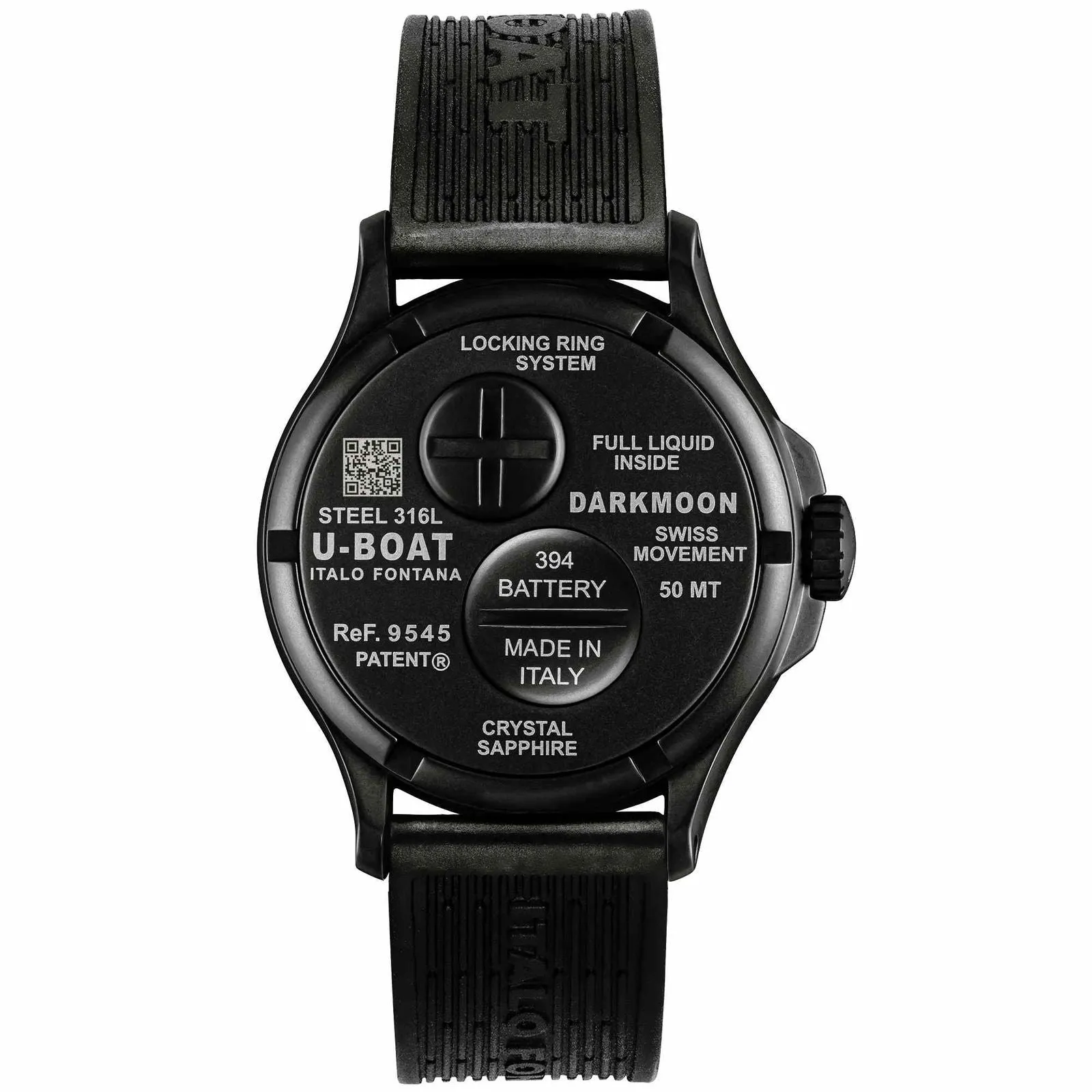 U-Boat 9545 Darkmoon 40mm Black Curved PVD Watch sold by H.S. Johnson product image thumbnail 2