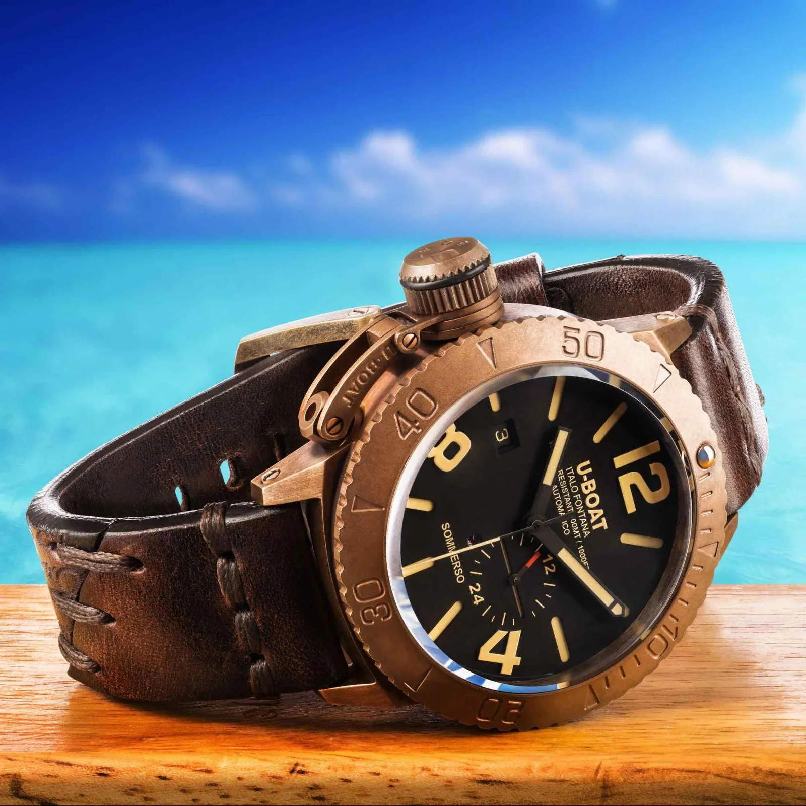 U-Boat 8486 Sommerso 46mm Bronzo Watch sold by H.S. Johnson product image thumbnail 3
