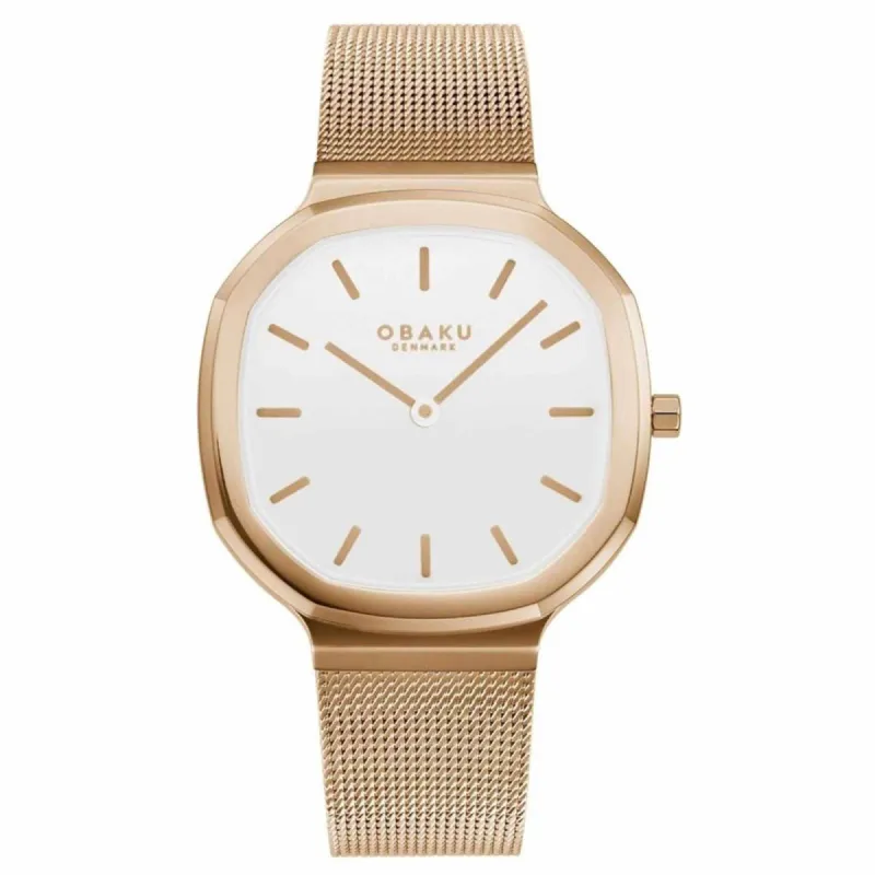 Obaku V253LXVWMV Women's Oktant Lille-Rose Wristwatch sold by H.S. Johnson