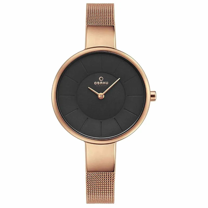 Obaku V149LXVNMV Women's Sol-Chocolate Wristwatch sold by H.S. Johnson