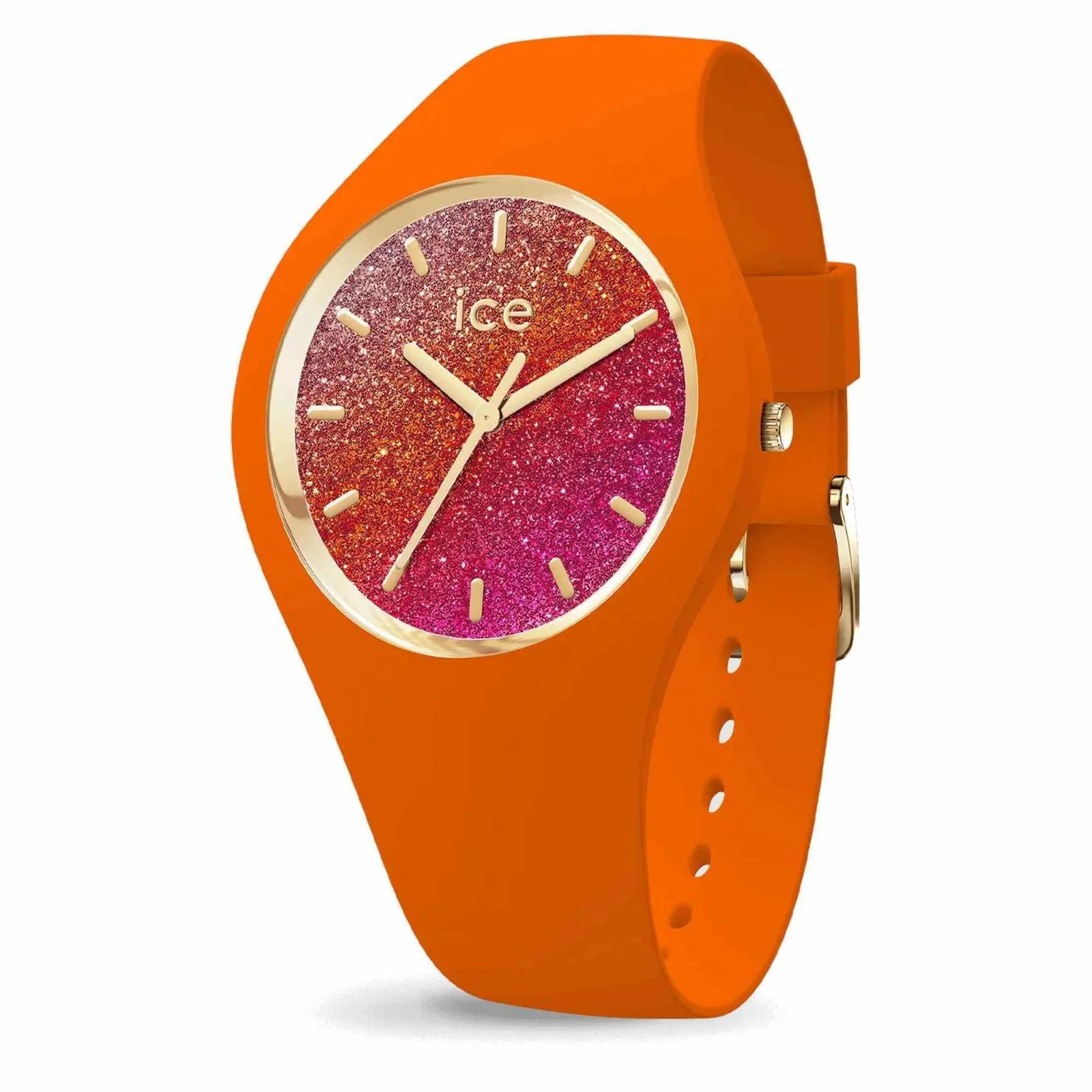 Ice 022574 Glitter Orange Summer Wristwatch sold by H.S. Johnson