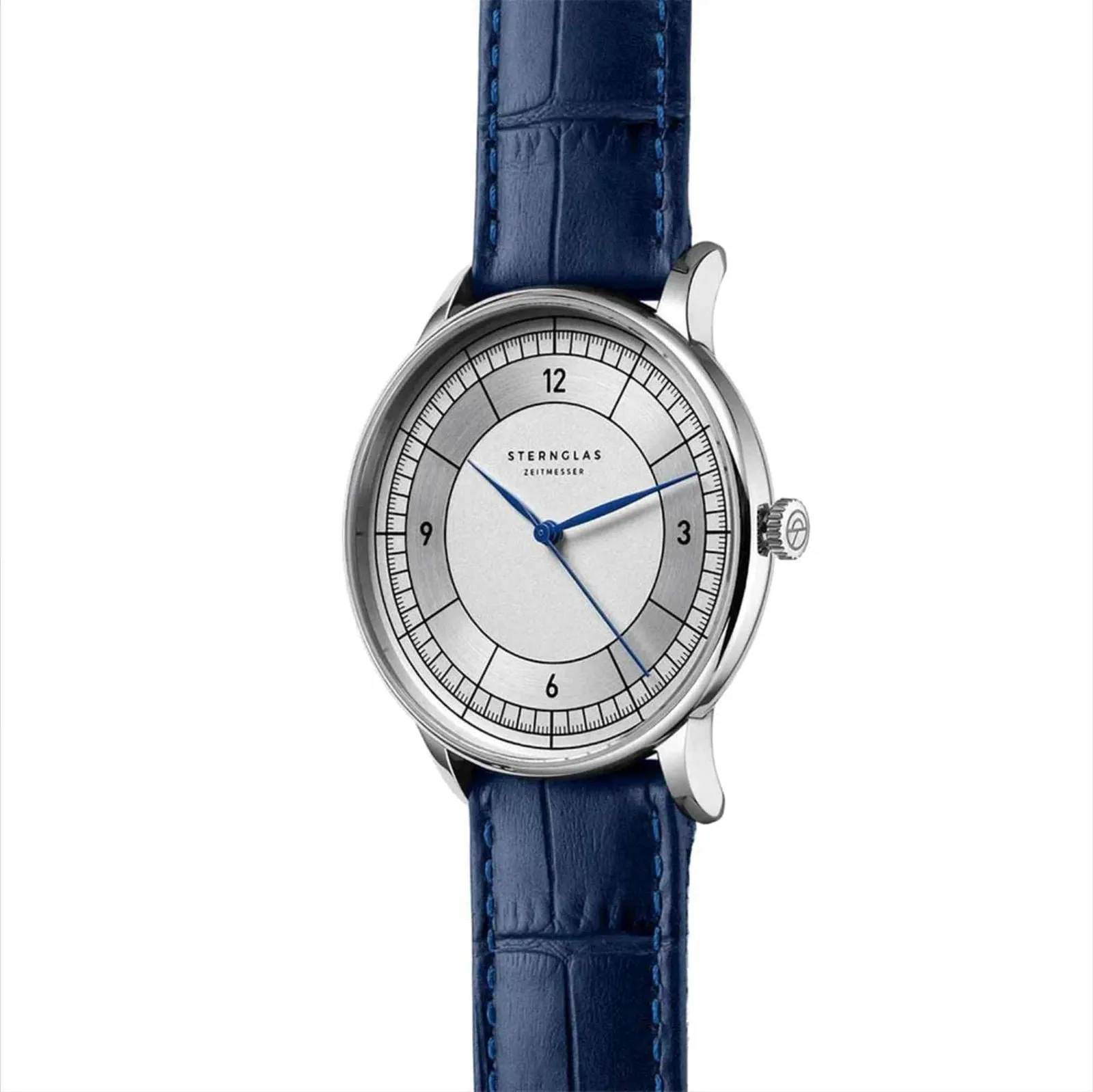 Sternglas S01-SD01-HE02 Men's Sedius Blue Leather Strap Wristwatch sold by H.S. Johnson product image thumbnail 2
