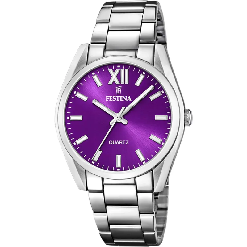 Festina F20622/F Women's Purple Dial Wristwatch sold by H.S. Johnson