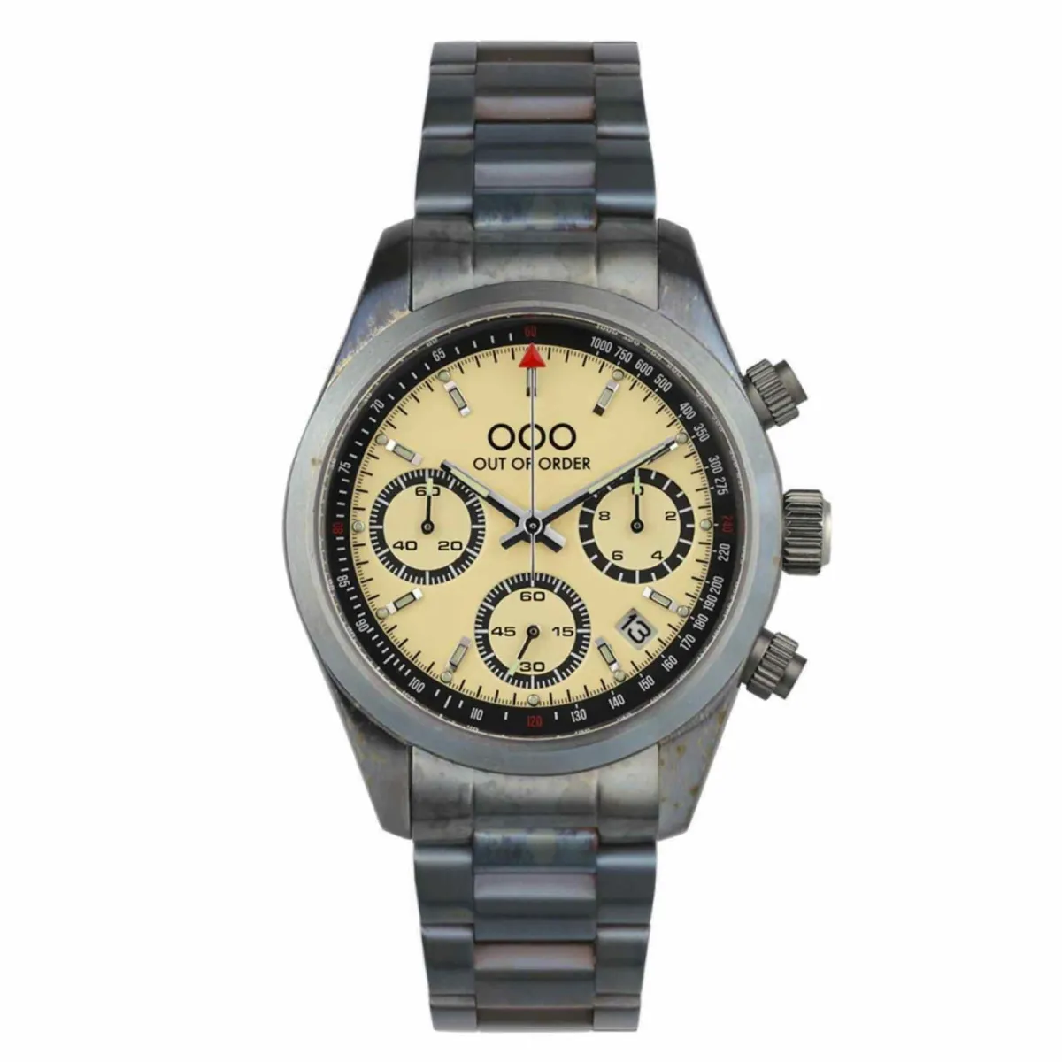 Out Of Order 001-23.CR.AC Men's Sporty Cronografo Cream Wristwatch sold by H.S. Johnson