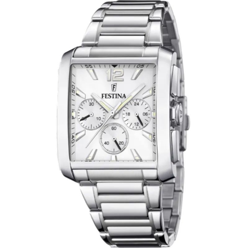Festina F20635/1 Men's Chronograph Silver Tone Bracelet Wristwatch sold by H.S. Johnson