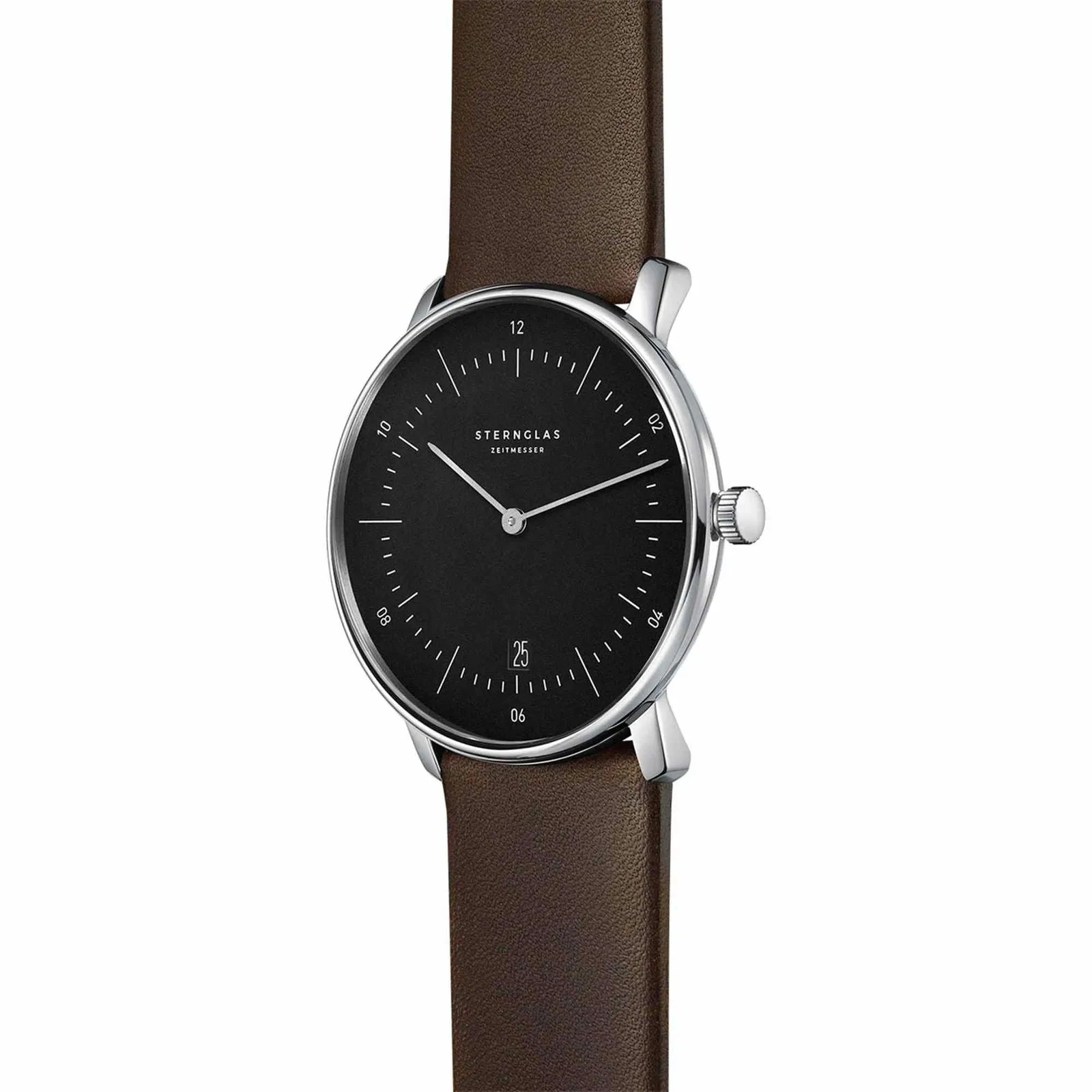 Sternglas S01-NA03-PR04 Men's Naos Brown Leather Wristwatch sold by H.S. Johnson product image thumbnail 2