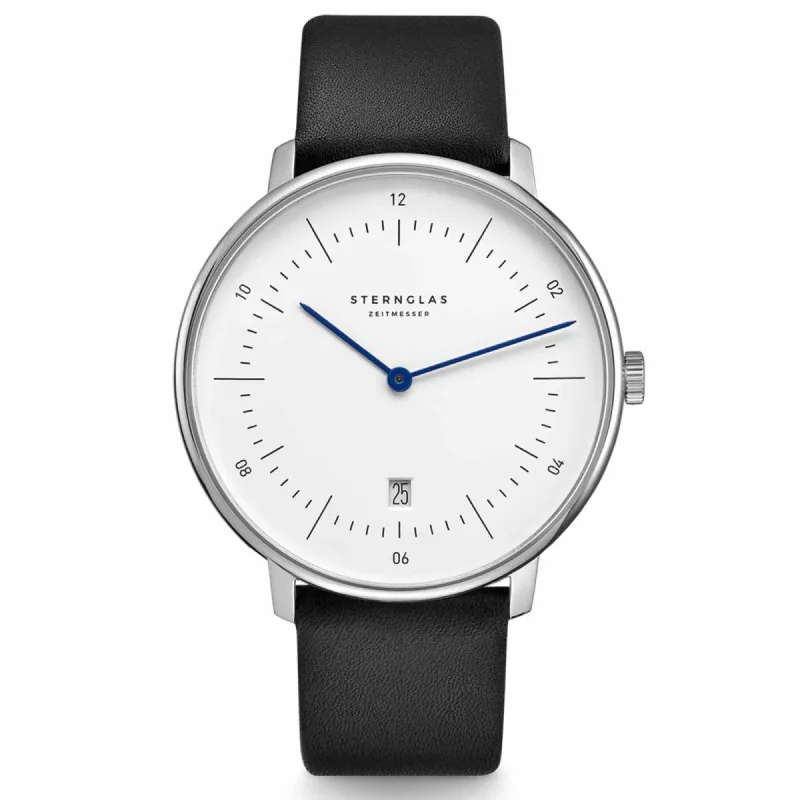 Sternglas S01-NX01-PR07 Men's NAOS XL Black Strap Wristwatch sold by H.S. Johnson
